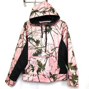 Trail Crest Pink Forest Camo Soft Shell Hoody - XL